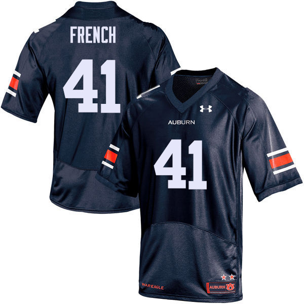 Auburn Tigers Men's Josh French #41 Navy Under Armour Stitched College NCAA Authentic Football Jersey LSF4774VM